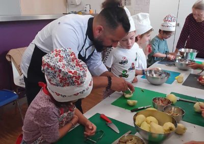 Chef enfants poire et pomme