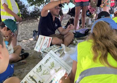 Genève enfants plage chaîne alimentaire exploration